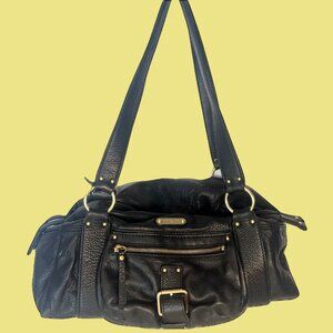 Vintage Michael Kors Black Pebble Leather Satchel - Buttery Soft